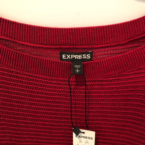 Express Red Sweater sz Small NWT - Picture 3 of 5